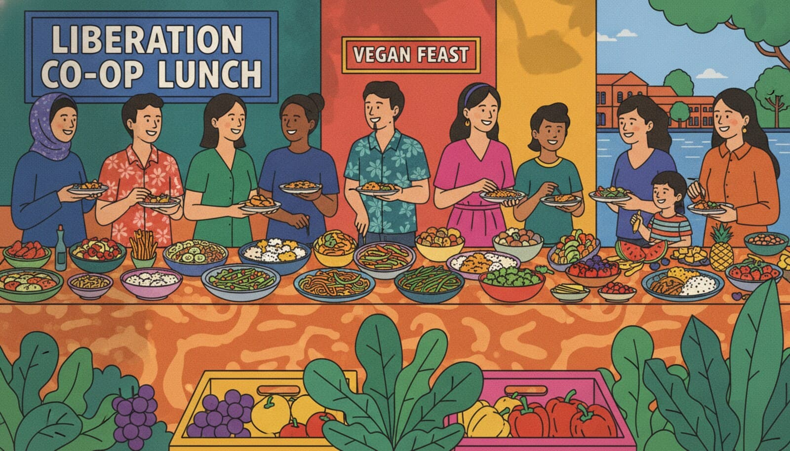Community Social: Nature Walk & Lunch at Loving Hut | Liberation Cooperative