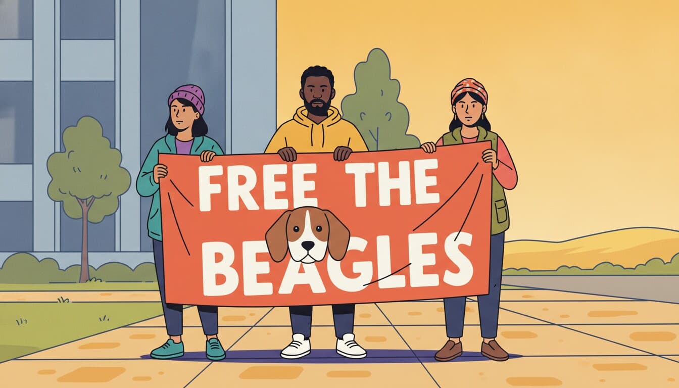 Free the Beagles β Protest at Comparative Biosciences