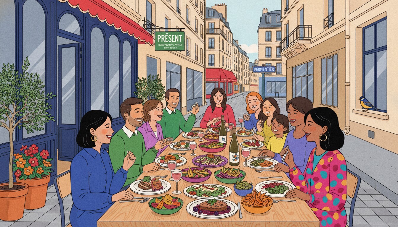 Vegan Community Lunch at Présent — Paris Vegan Meetup